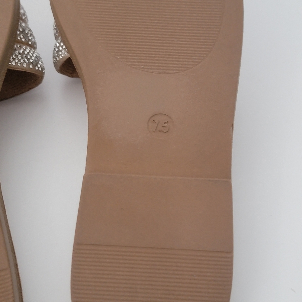 CL By Laundry Roni Rhinestone Slide Sandal Size 7.5 - Picture 7 of 8